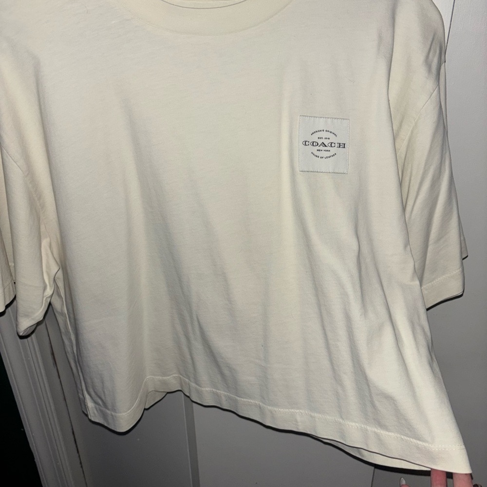 Coach Off-White Tee size L